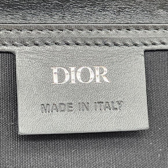 Dior Oblique Jacquard Messenger Crossbody Leather Lock Bag | Black | NEW - Picture 9 of 14